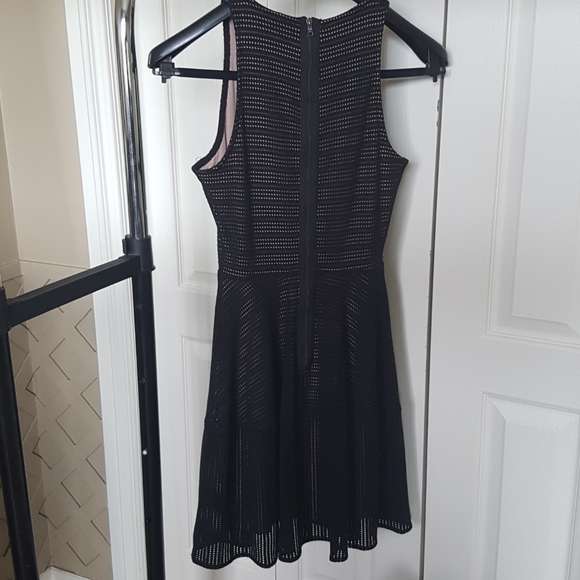 BCBGMAXAZRIA Cassandra Black Eyelet Dress - Picture 3 of 6
